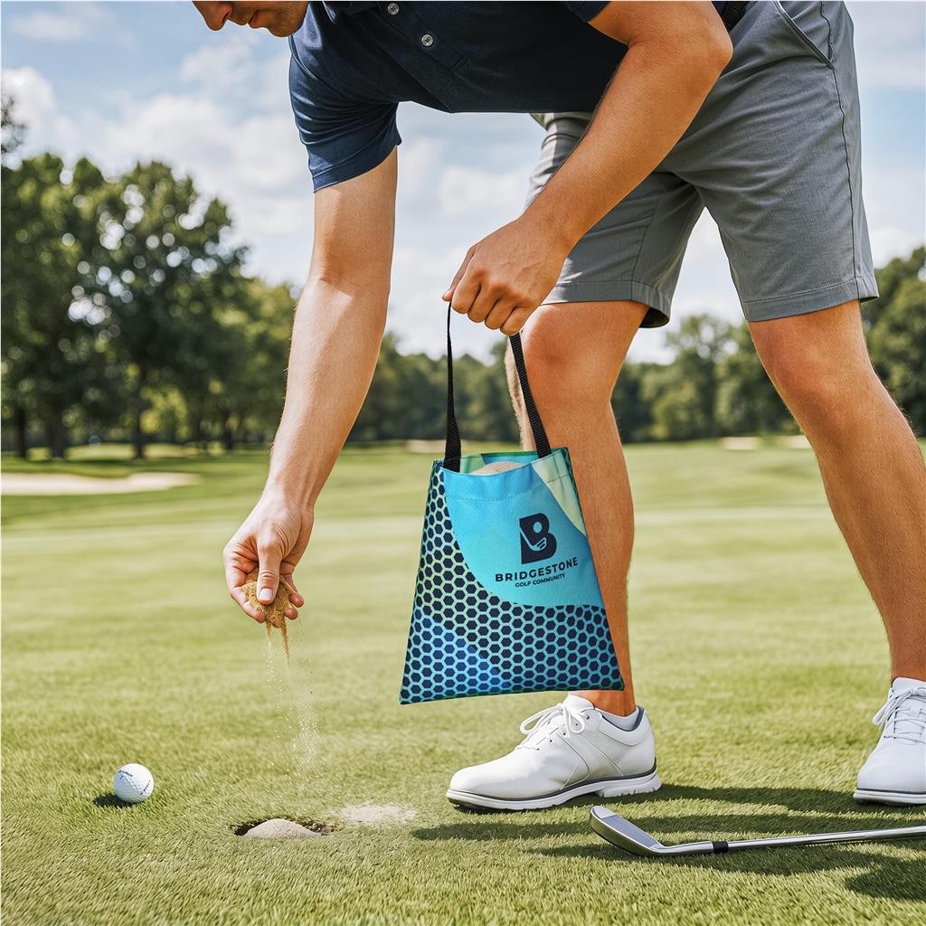 Pre-Printed Sample Hoppla Greenset Polyester Sand Bag