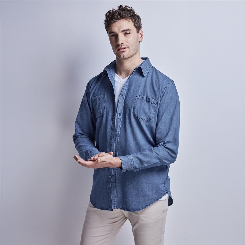 Mens Long Sleeve Eastwood Denim Shirt