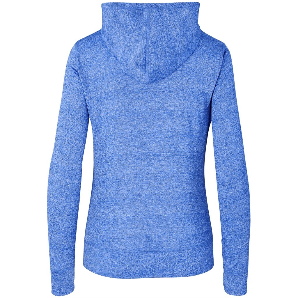 Ladies Fitness Lightweight Hooded Sweater - Royal Blue