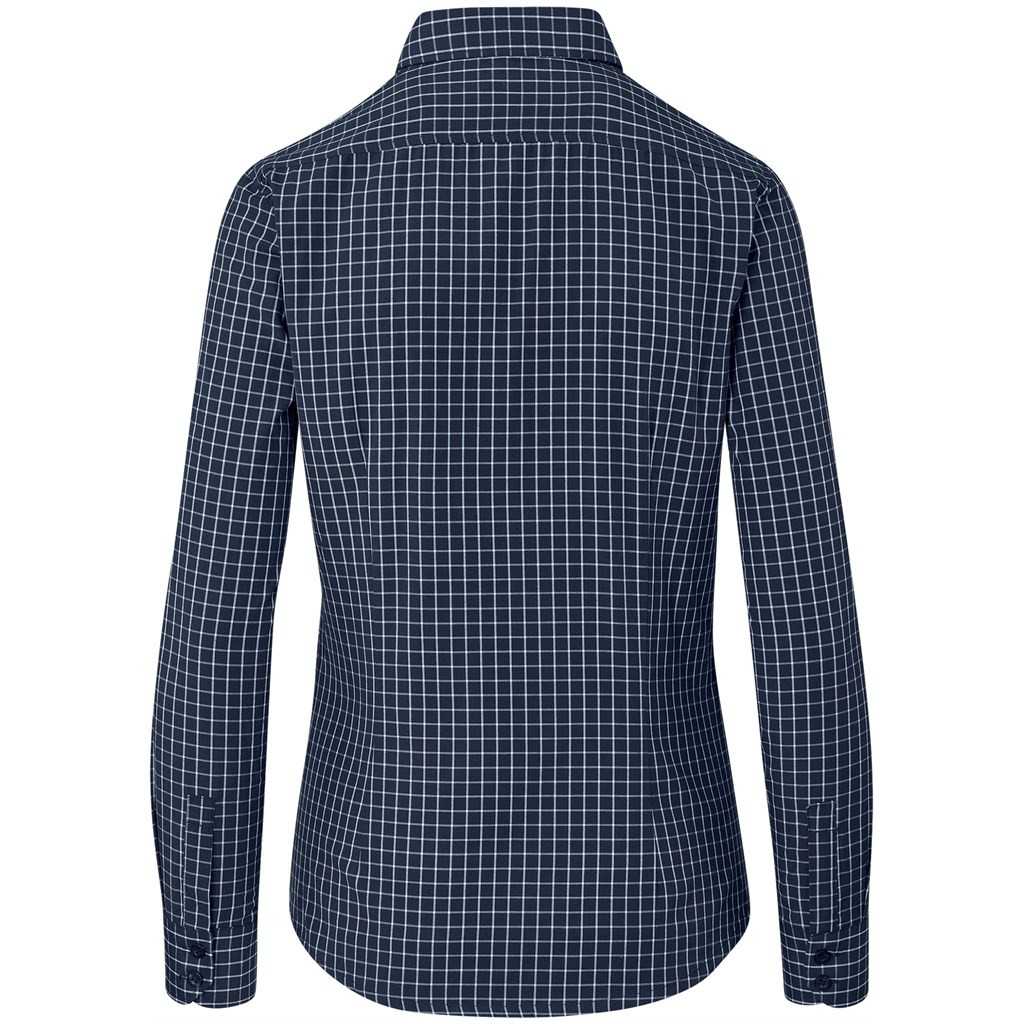 Ladies Long Sleeve Aston Shirt - Navy