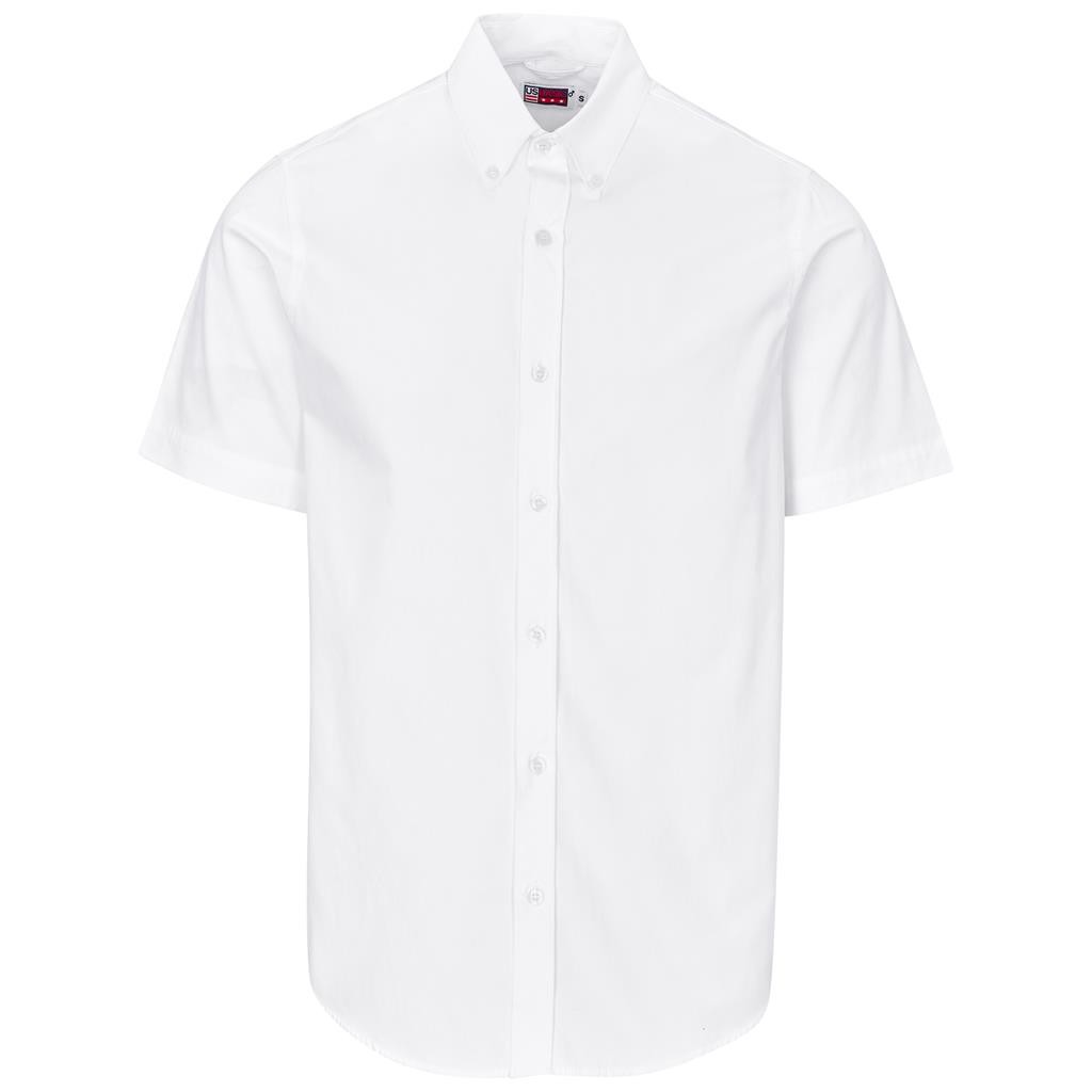 Mens Short Sleeve Brushed Cotton Twill Moderna Shirt
