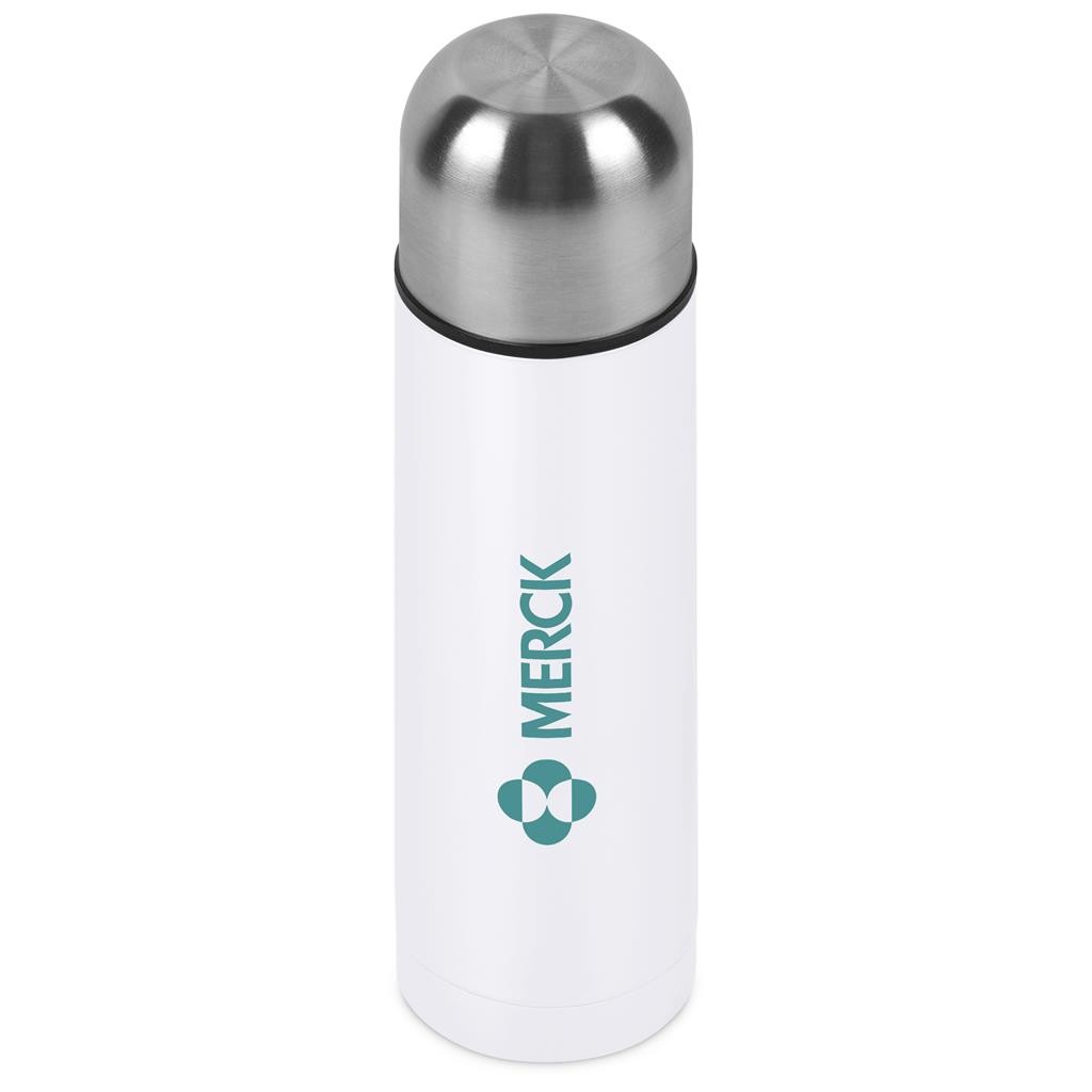 Altitude Alpaca Stainless Steel Vacuum Flask – 500ml - Solid White