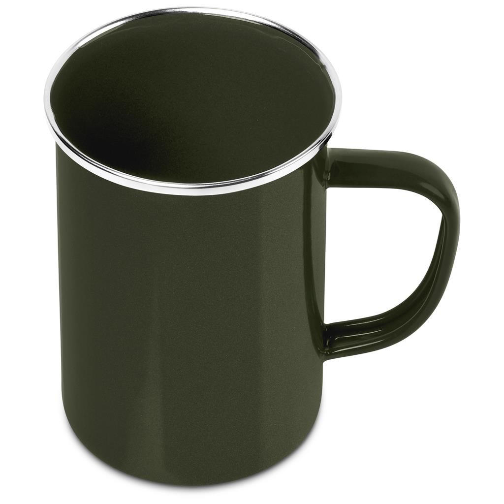 Andy Cartwright Satara Enamel Coffee Mug – 600ml - Olive