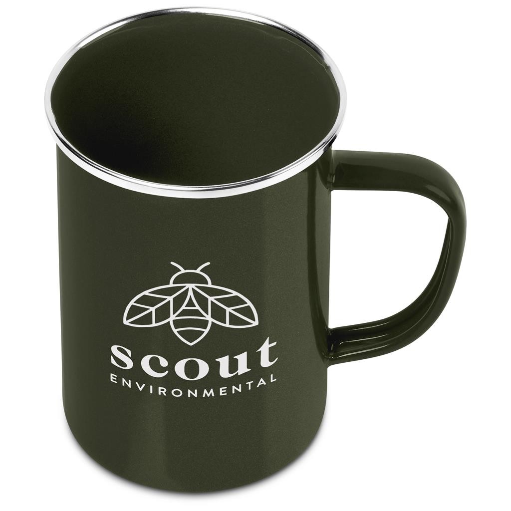 Andy Cartwright Satara Enamel Coffee Mug – 600ml - Olive