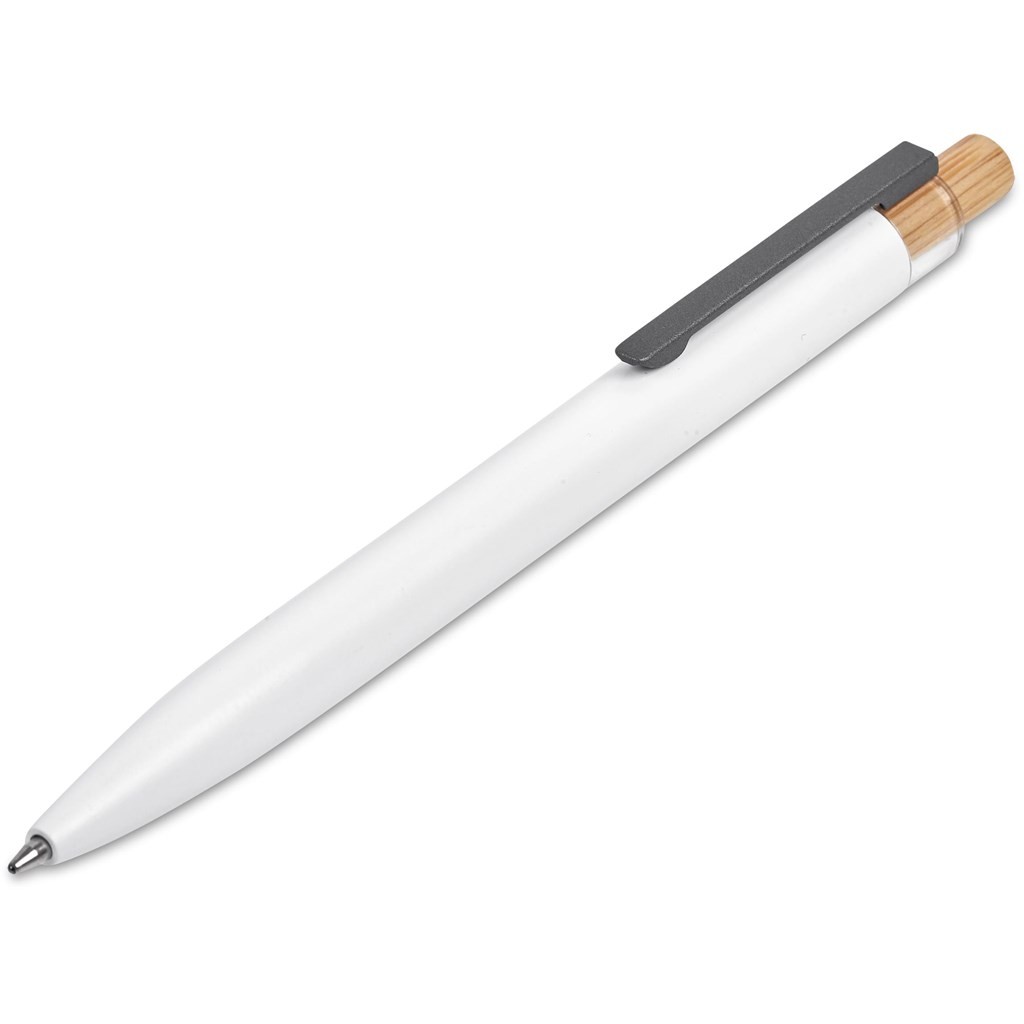 Okiyo Mimo Recycled Aluminum Ball Pen & Pencil Set - Solid White