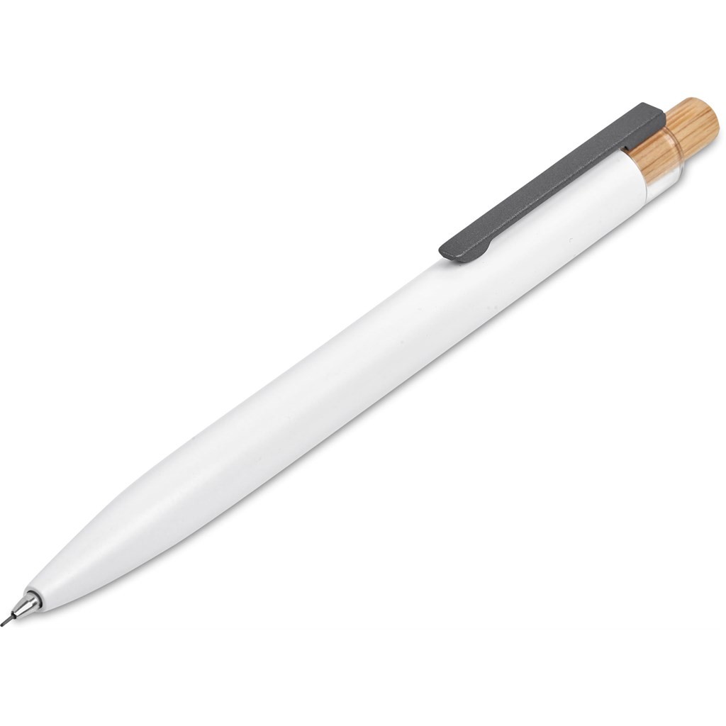 Okiyo Mimo Recycled Aluminum Ball Pen & Pencil Set - Solid White