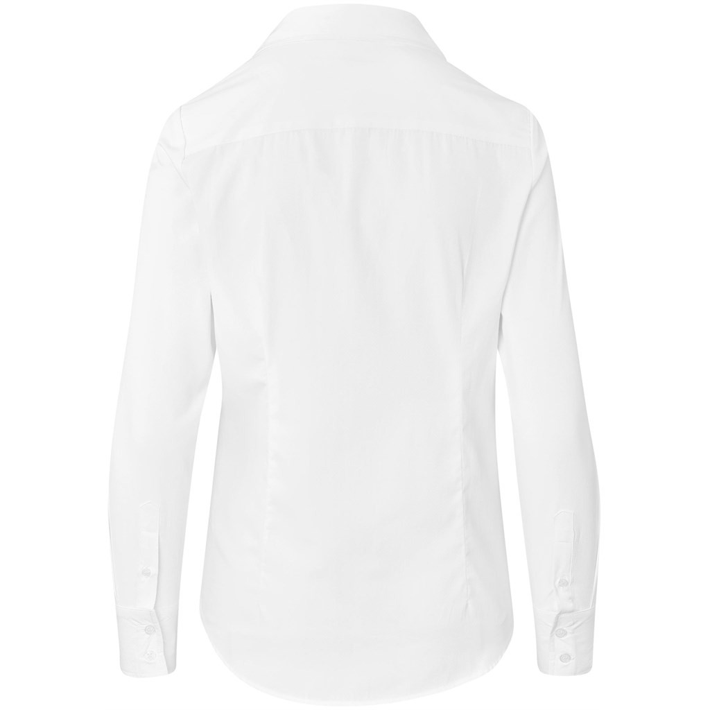 Ladies Long Sleeve Carolina Shirt - White