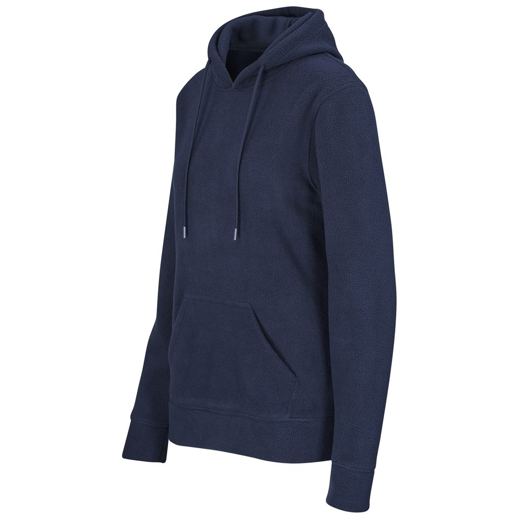 Ladies Dawson Polar Fleece Hooded Sweater - Navy