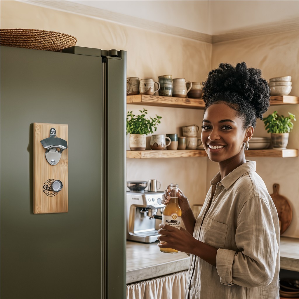 Okiyo Akeru Bamboo Fridge Bottle Opener