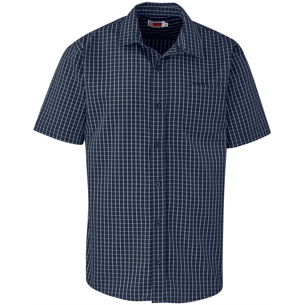 Mens Short Sleeve Aston Shirt - Navy
