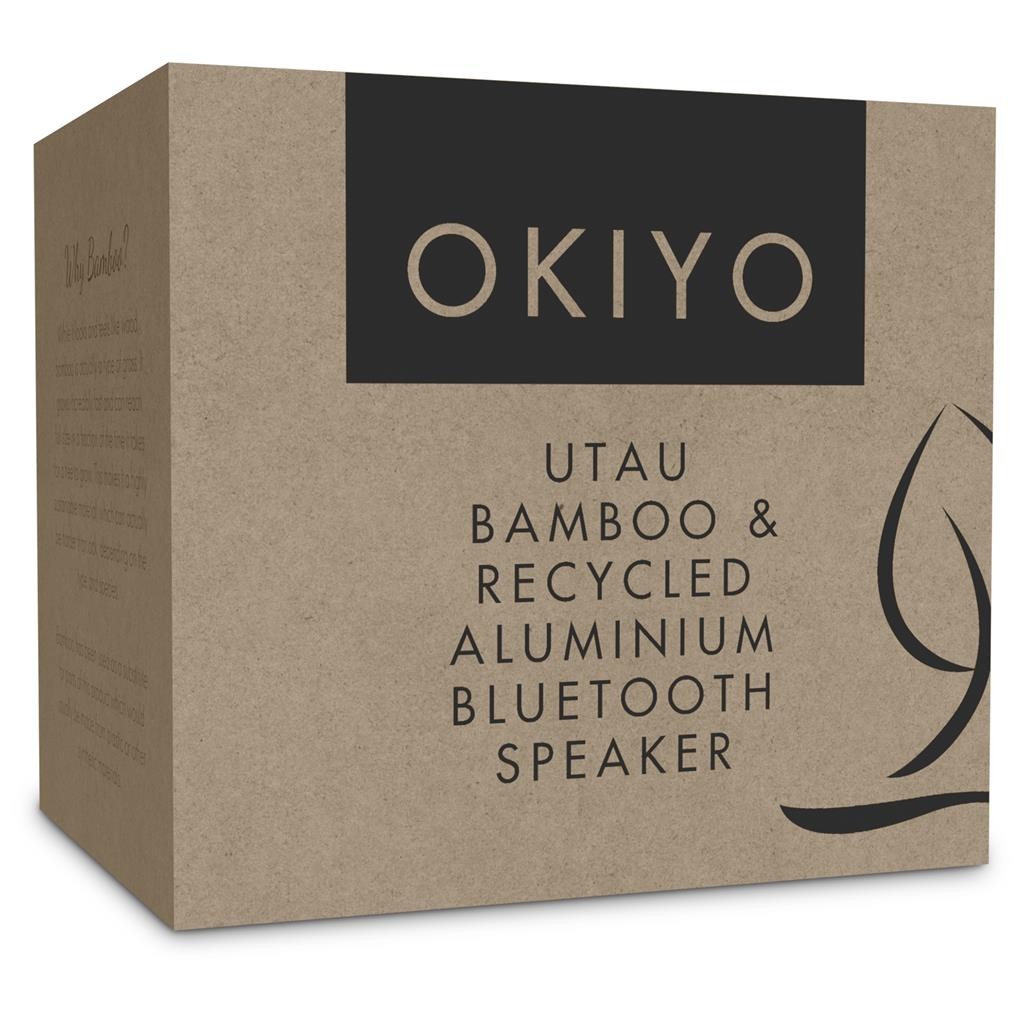 Okiyo Utau Bamboo & Recycled Aluminium Bluetooth Speaker