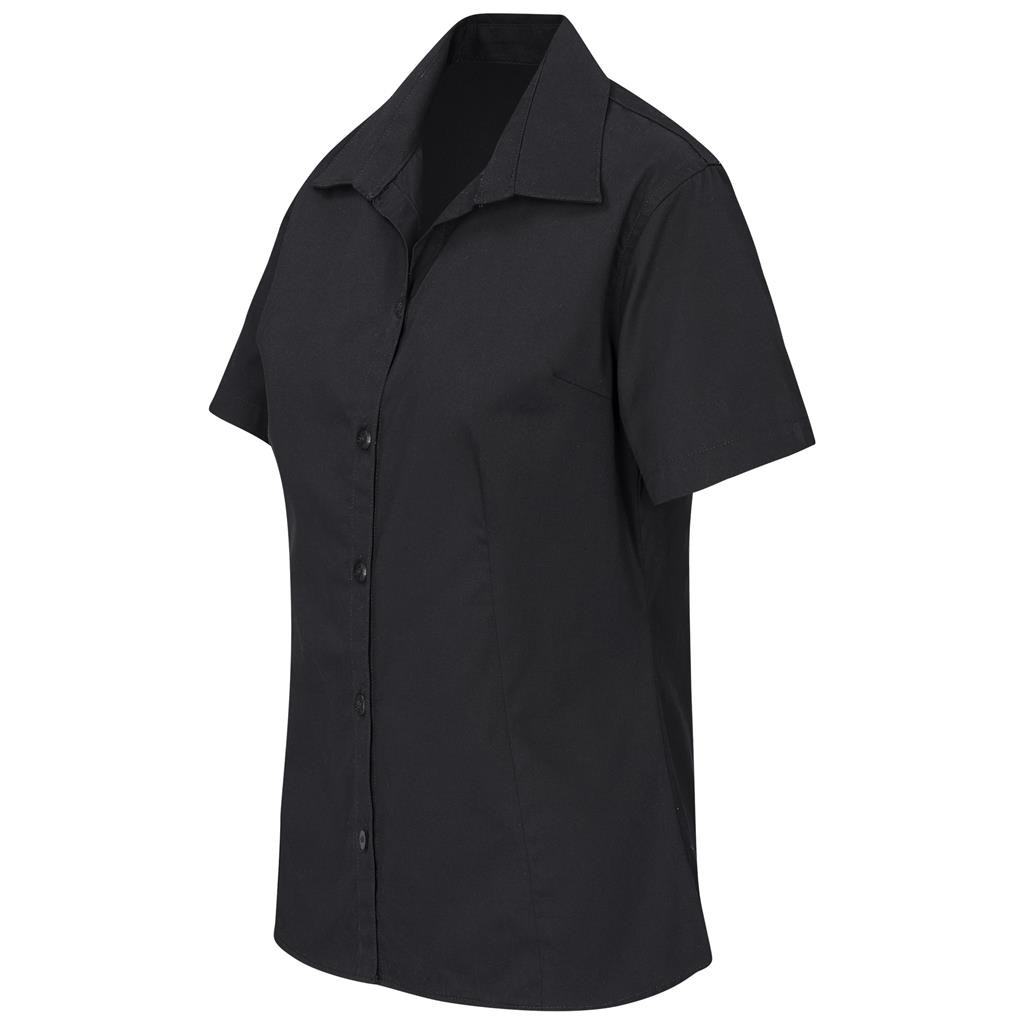 Ladies Short Sleeve Brushed Cotton Twill Moderna Shirt