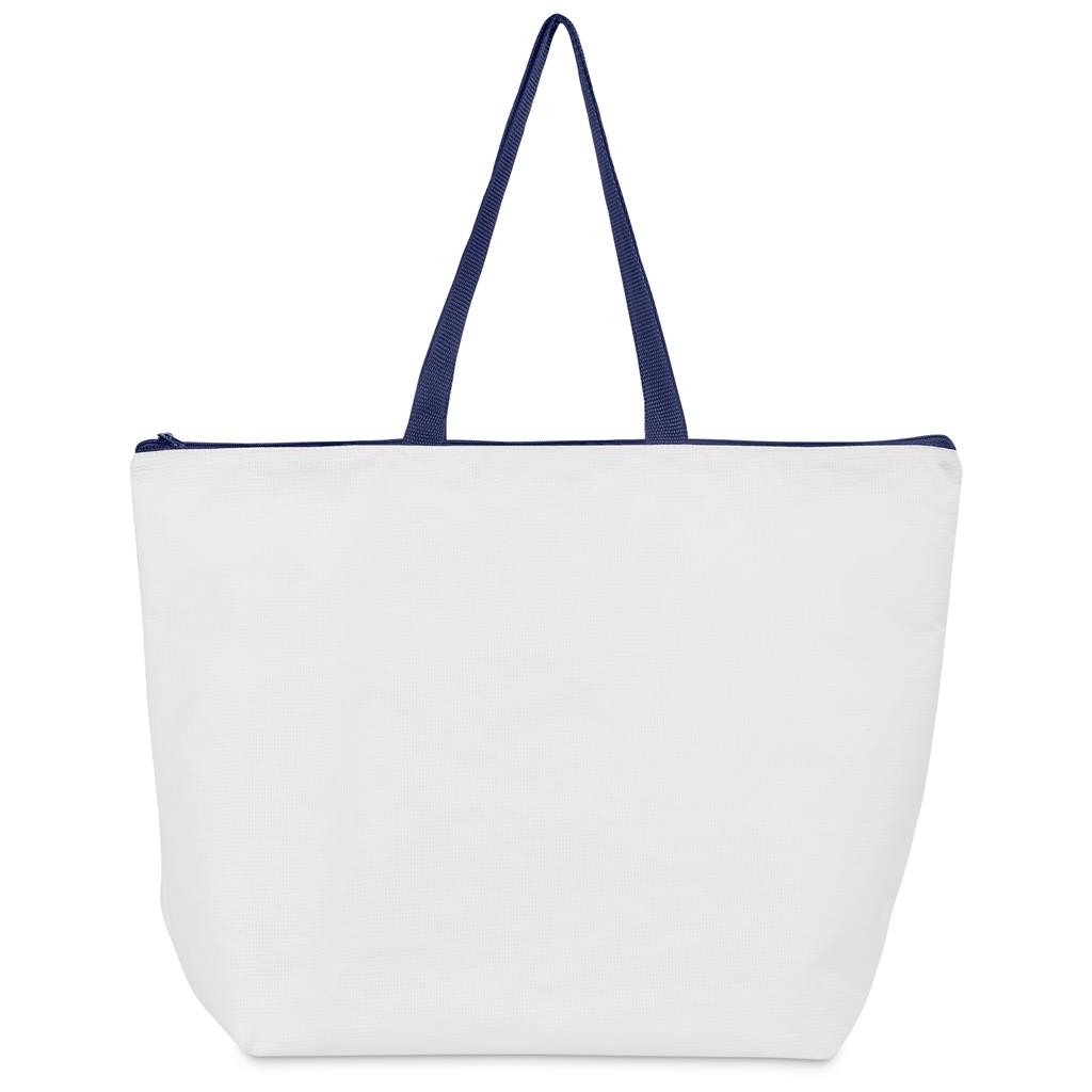 Pre-Production Sample Hoppla Skyline Recycled PET Stitch-Bond Shopper With Zip