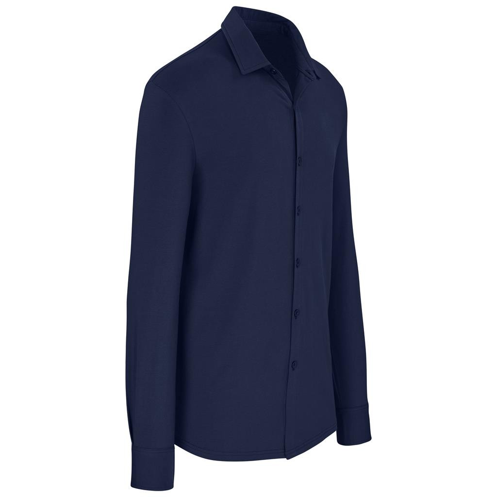 Mens Long Sleeve Alex Varga Cronus Knitted Shirt