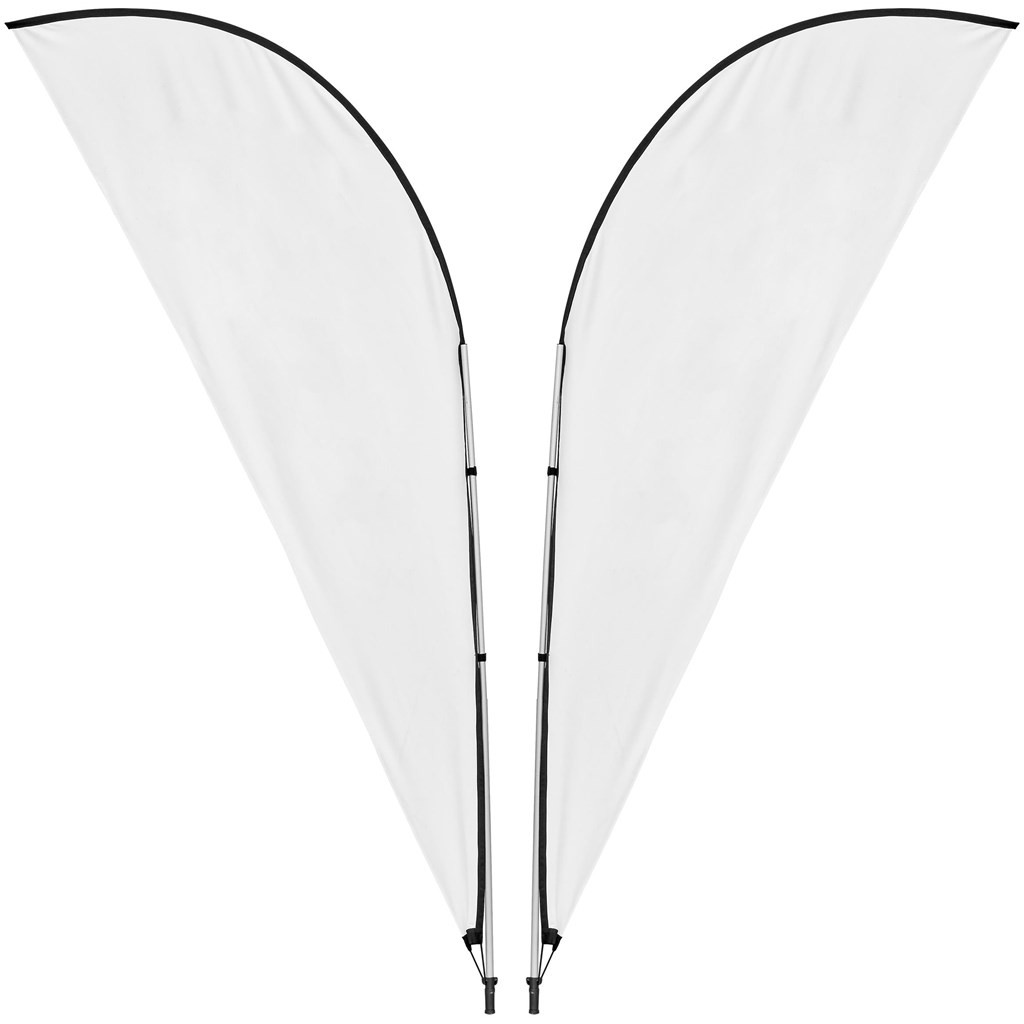 Legend 3M Sublimated Sharkfin Double-Sided Flying Banner - 1 complete unit