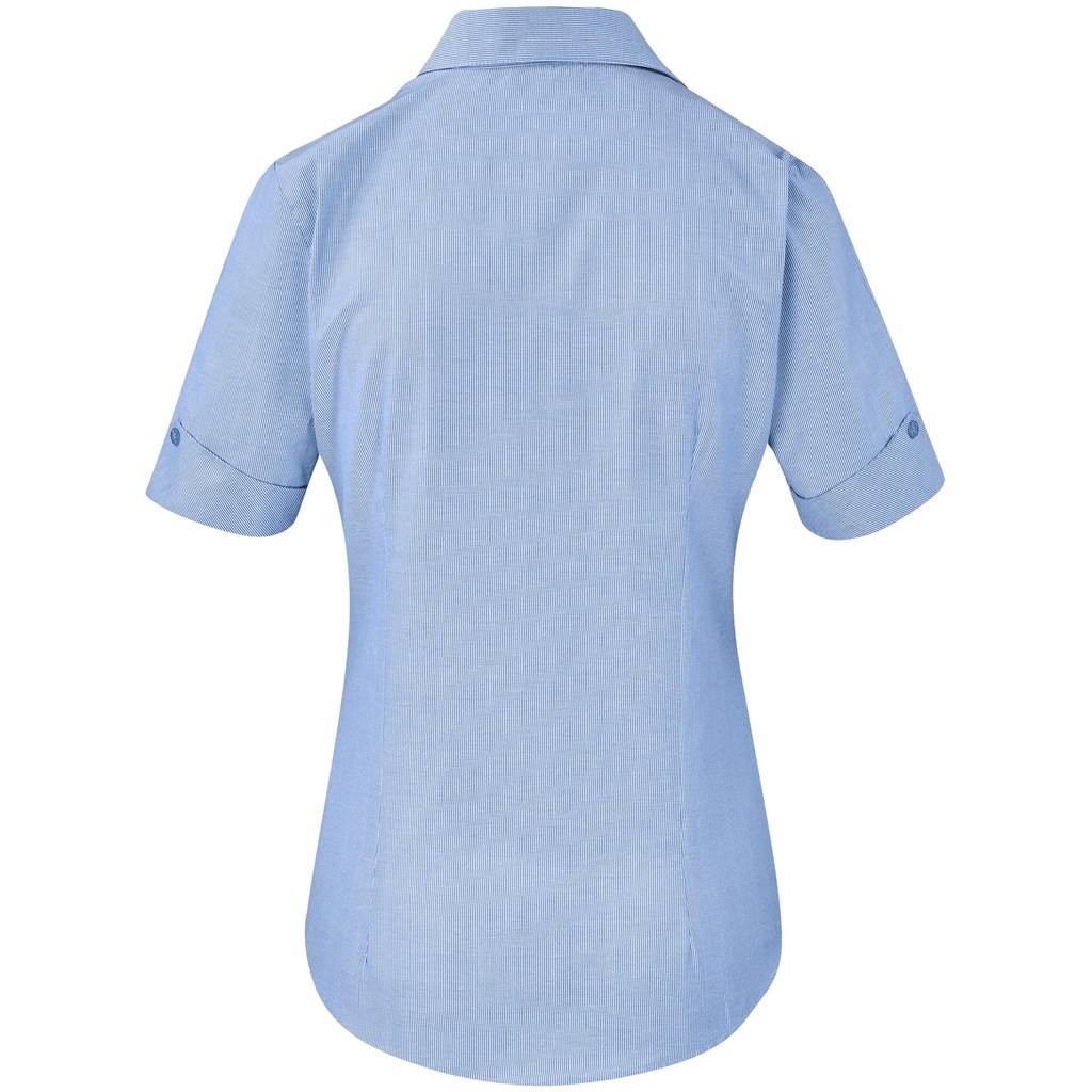 Ladies Short Sleeve Northampton Shirt - Sky Blue