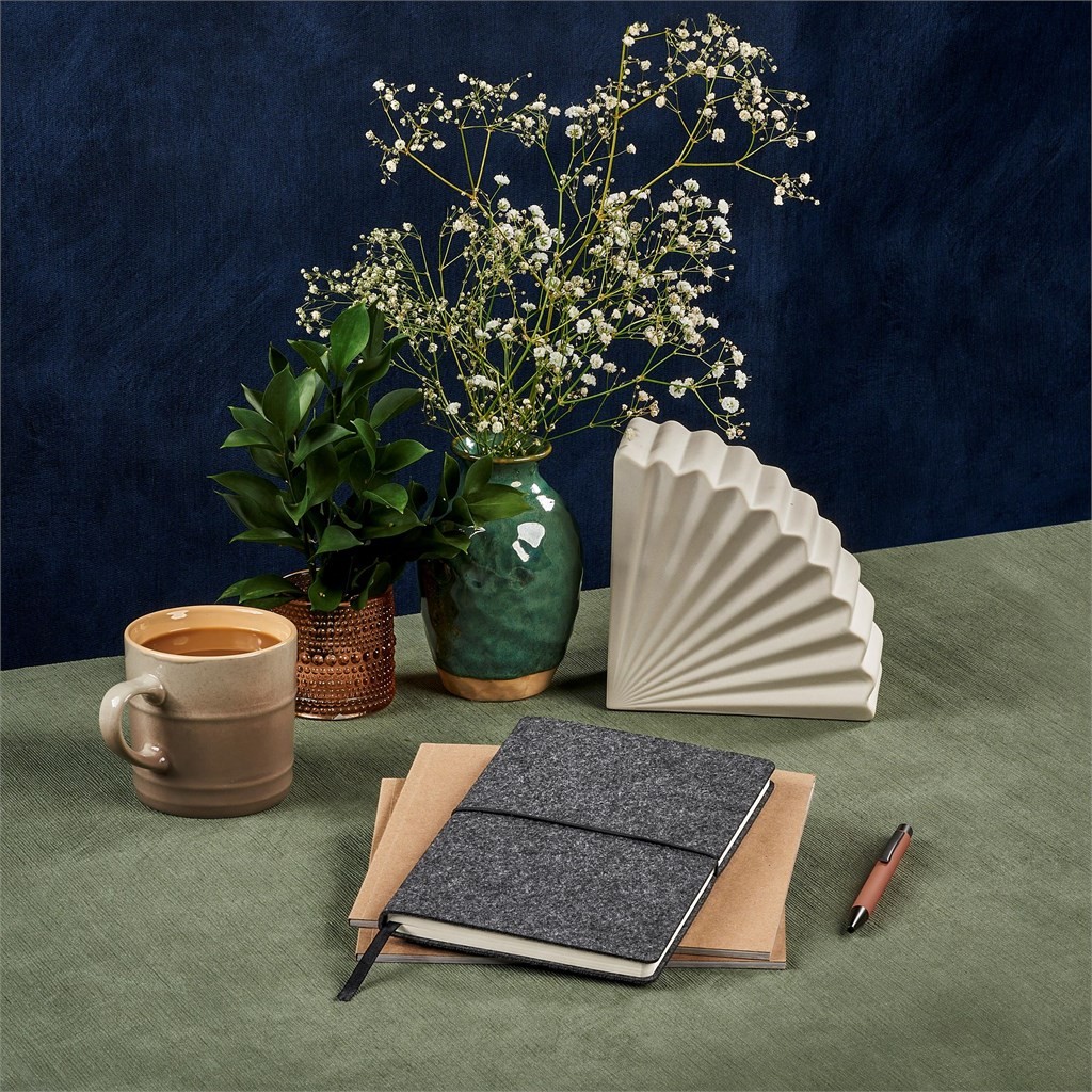 Okiya Rika Recycled Felt Soft Cover notebook
