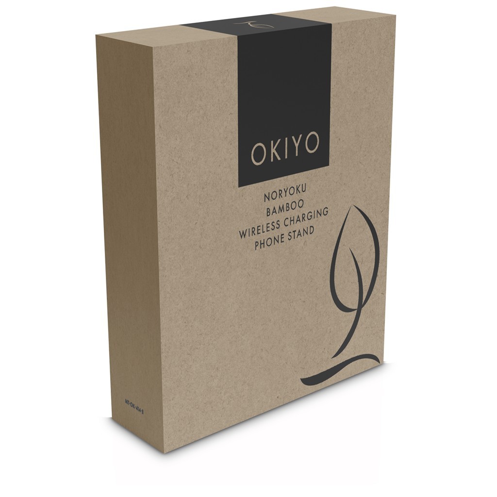 Okiyo Noryoku Bamboo Wireless Charging Phone Stand