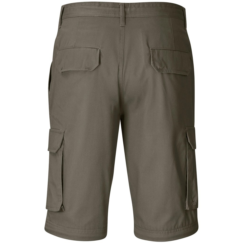 Mens Cargo Zip Off Pants - Khaki