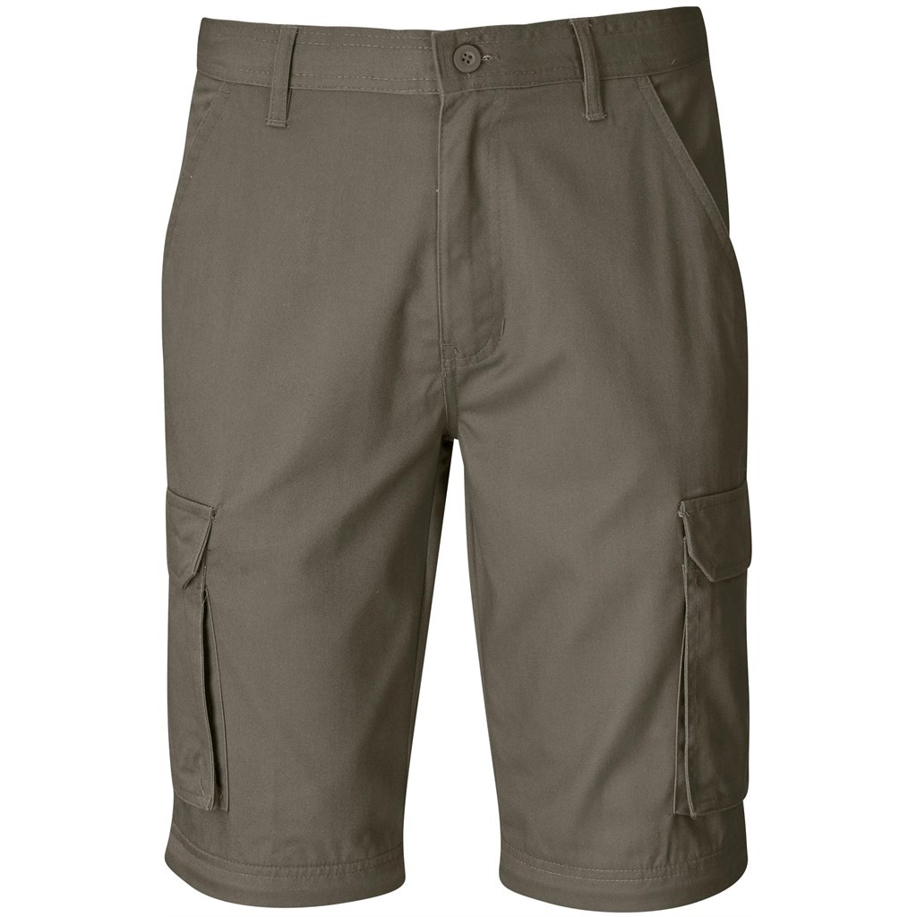 Mens Cargo Zip Off Pants - Khaki