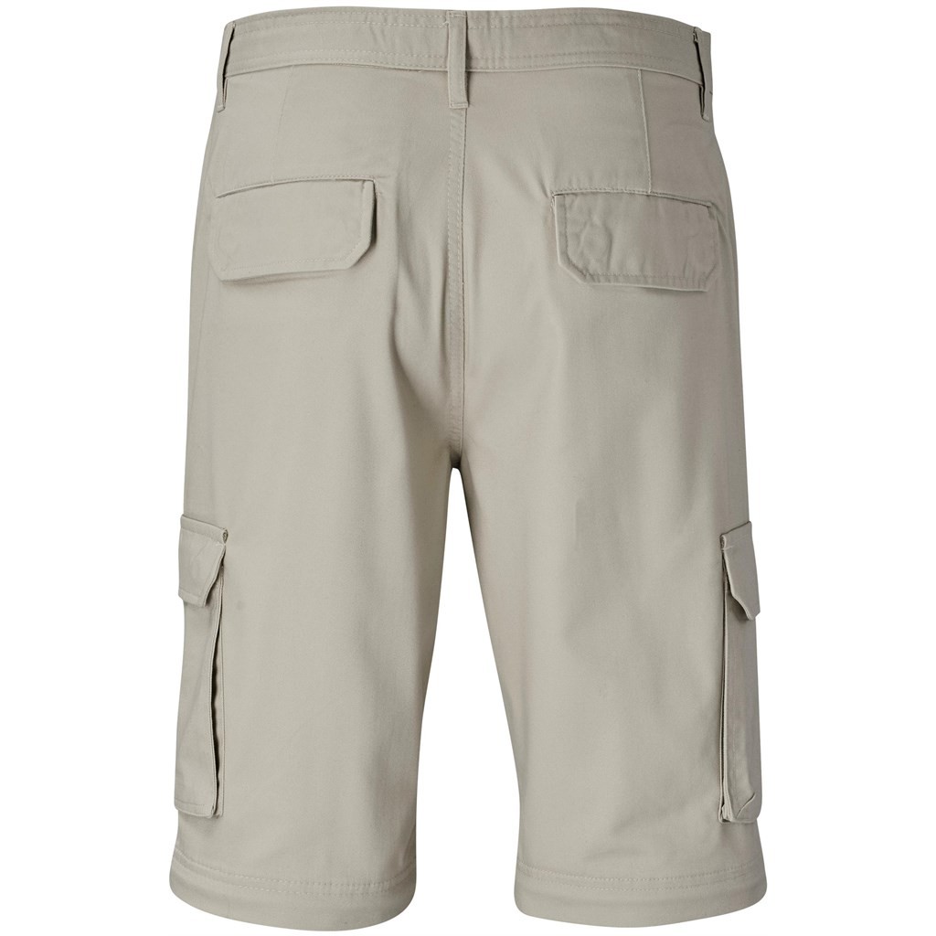 Mens Cargo Zip Off Pants - Stone