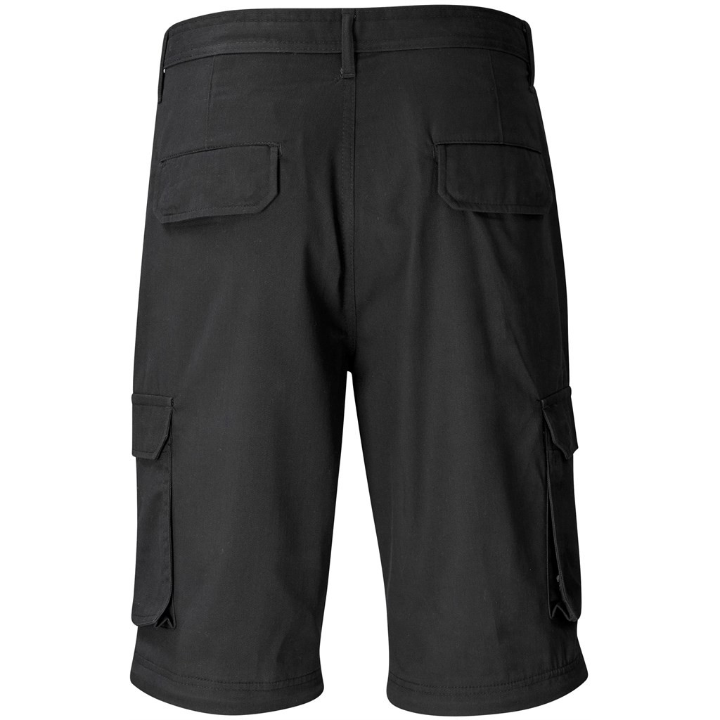 Mens Cargo Zip Off Pants - Black