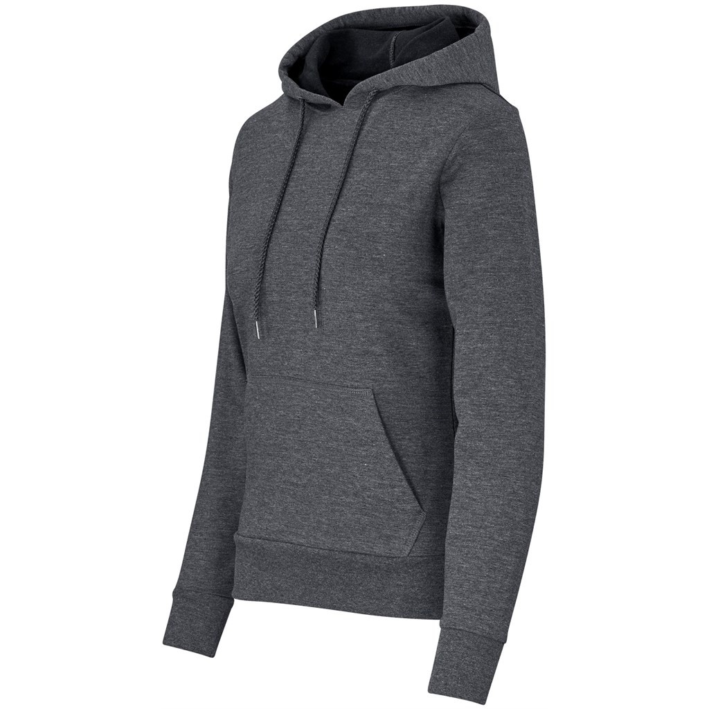 Ladies Omega Hooded Sweater - Charcoal