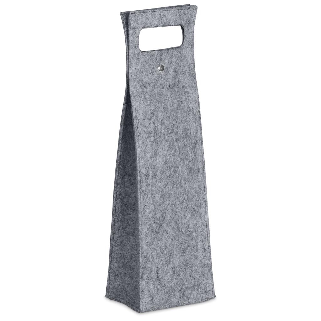 Hoppla Velto RPET Felt Single Wine Bottle Carrier