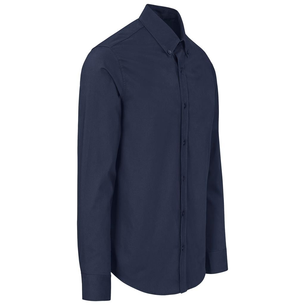 Mens Long Sleeve Brushed Cotton Twill Moderna Shirt