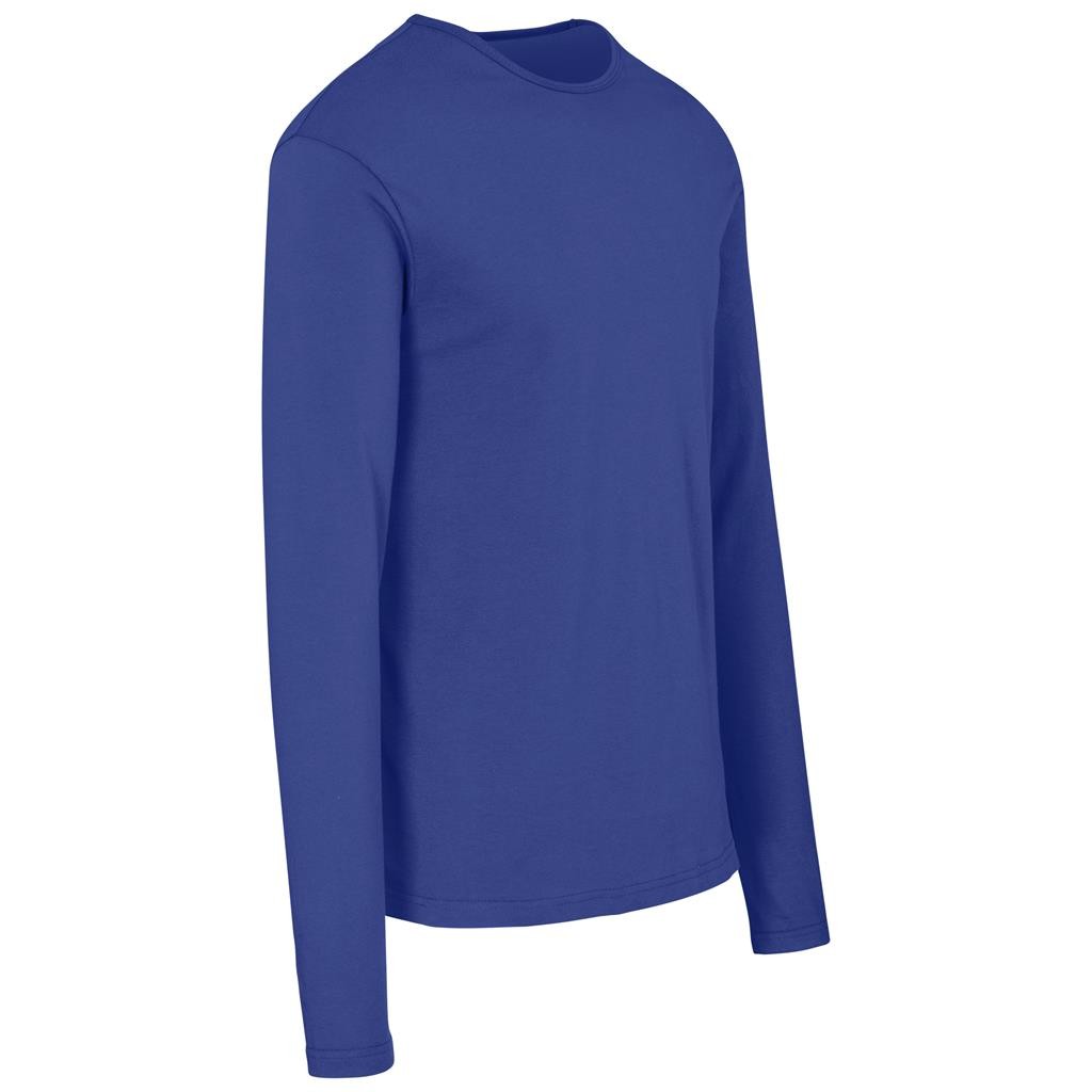 Mens Long Sleeve Portland T-Shirt - Royal Blue