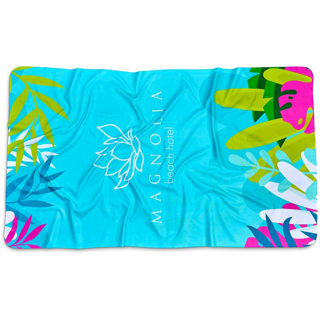 Pre-Printed Sample Hoppla Hula Beach Towel - Double-Sided Branding