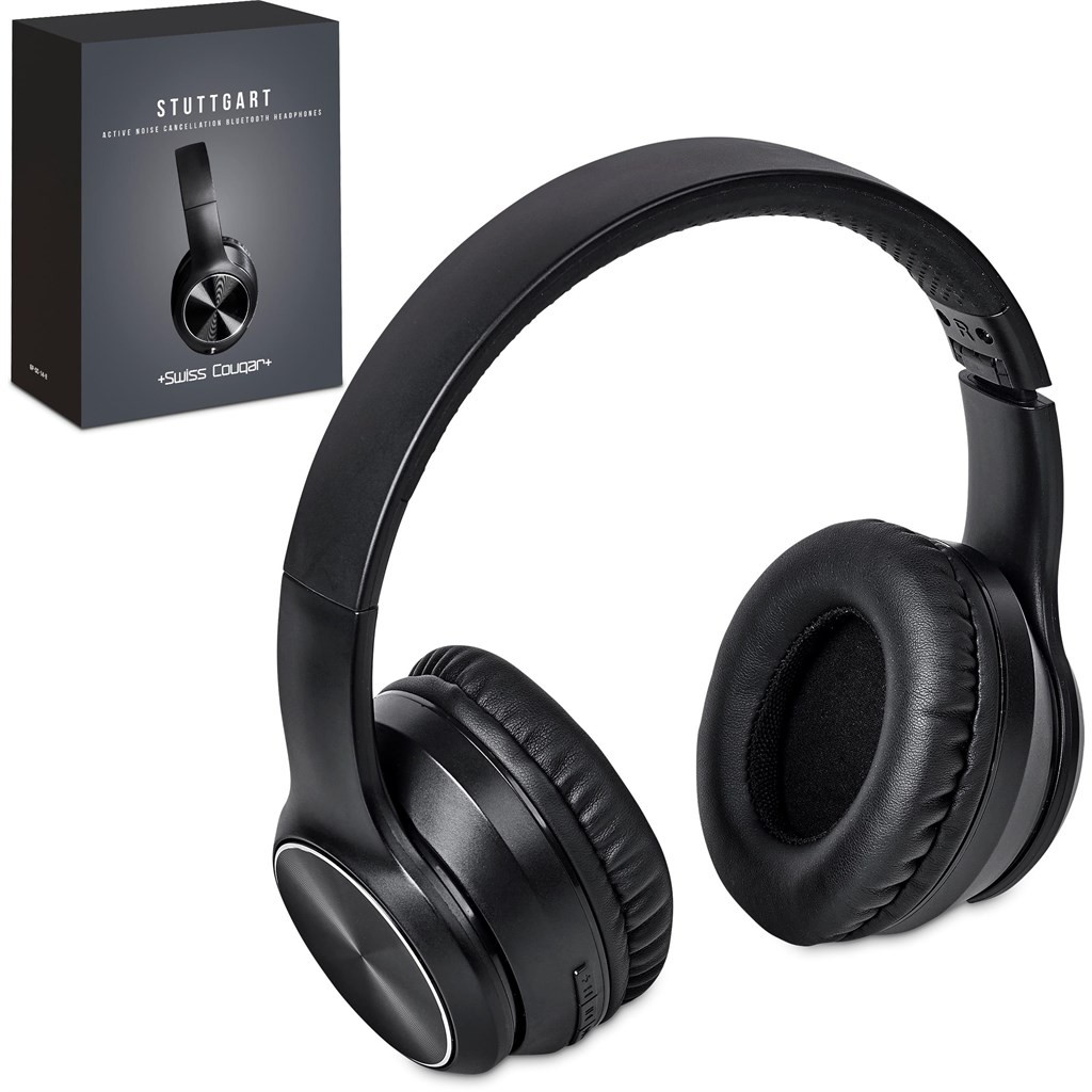 Swiss Cougar Stuttgart Active Noise-Cancelling Bluetooth Headphones
