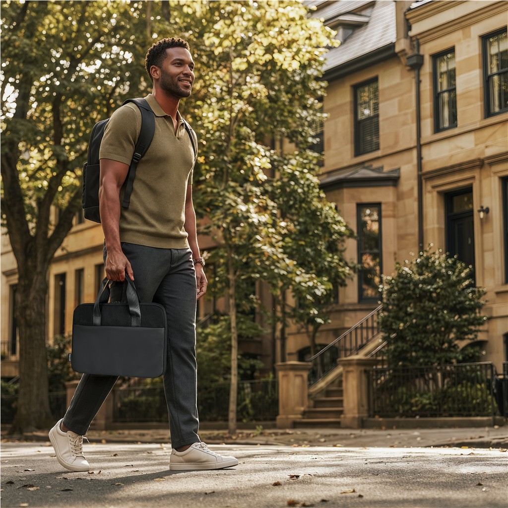 Serendipio Commute Cotton Canvas Laptop Bag
