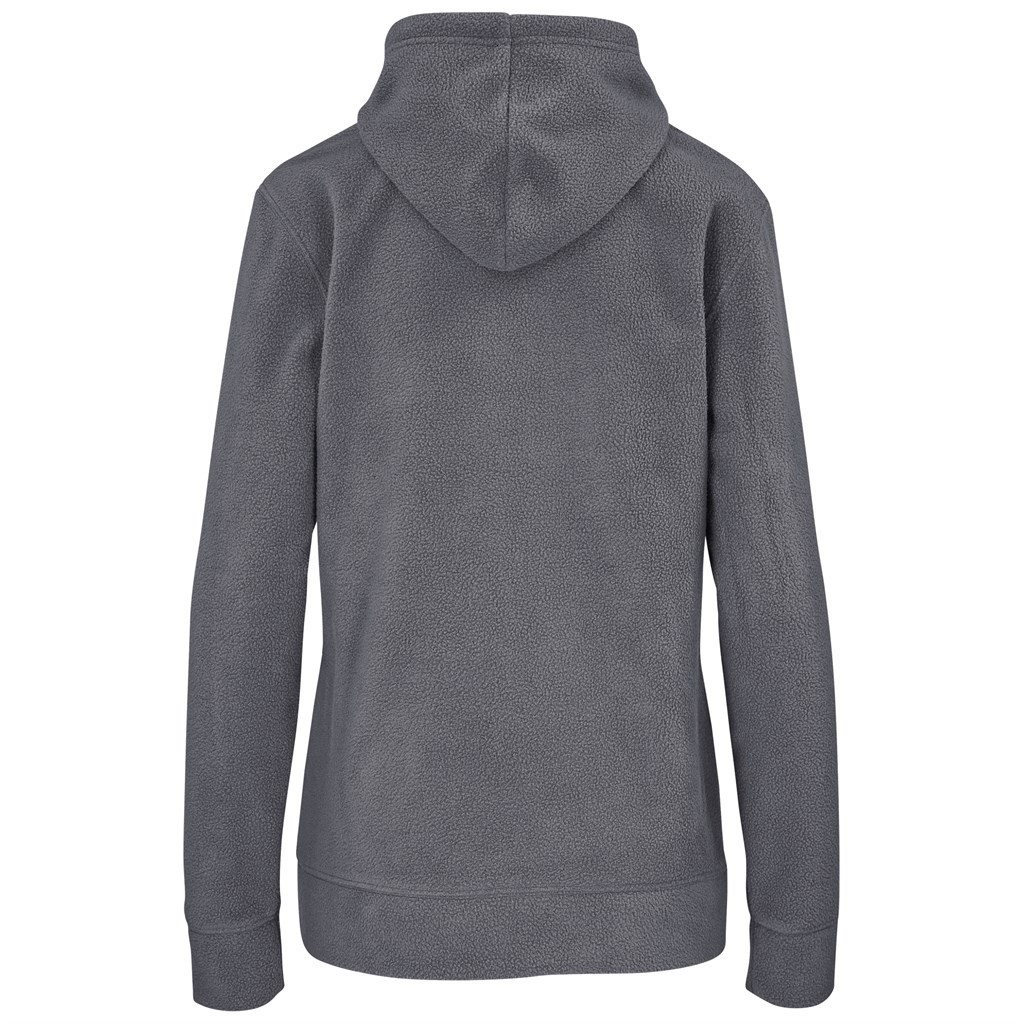 Ladies Dawson Polar Fleece Hooded Sweater - Charcoal