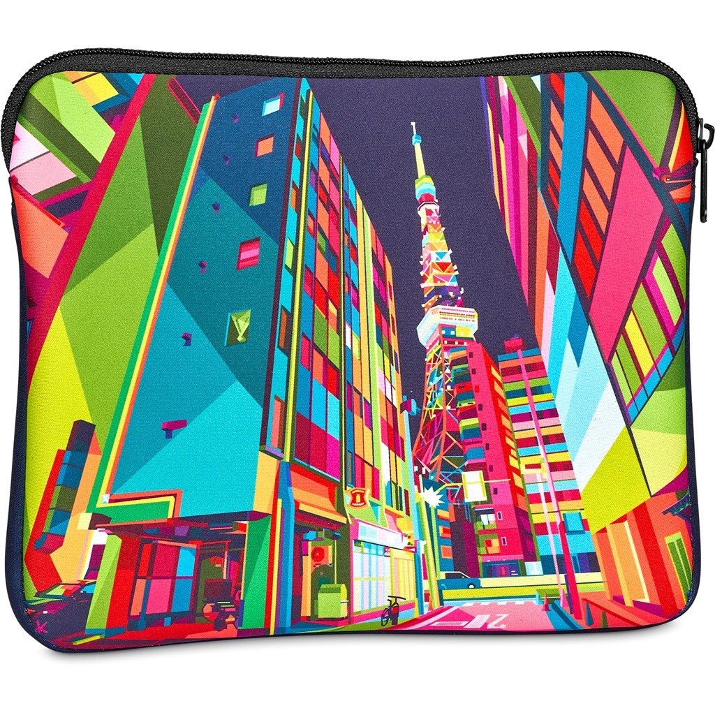 Pre-Printed Sample Hoppla Domain Neoprene Tablet Sleeve – 10-11 inch