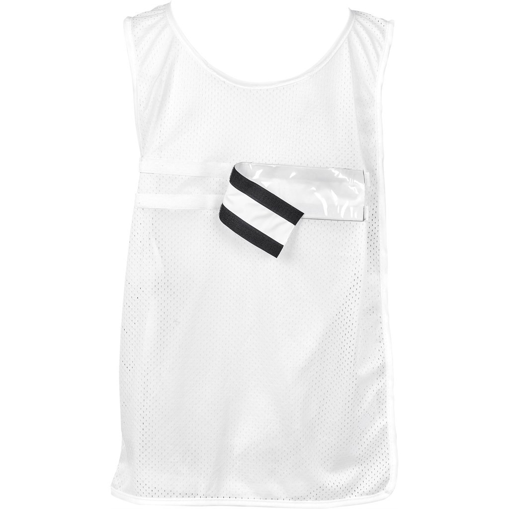 Pre-Production Sample Hoppla Jackal Polyester Caddy Bib with PVC Name Sleeve