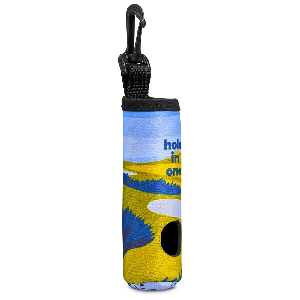 Pre-Printed Sample Hoppla Albatross Neoprene Golf Ball Pouch