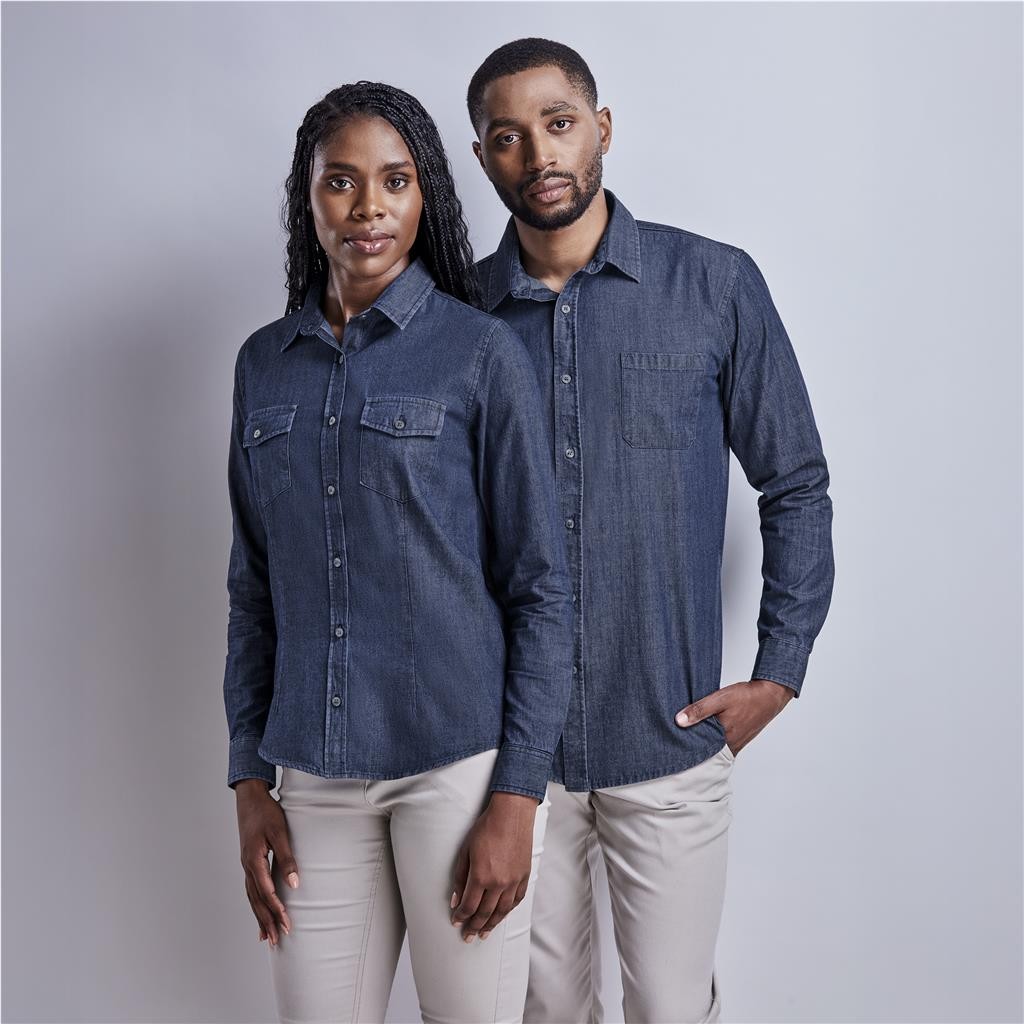 Ladies Long Sleeve Eastwood Denim Shirt
