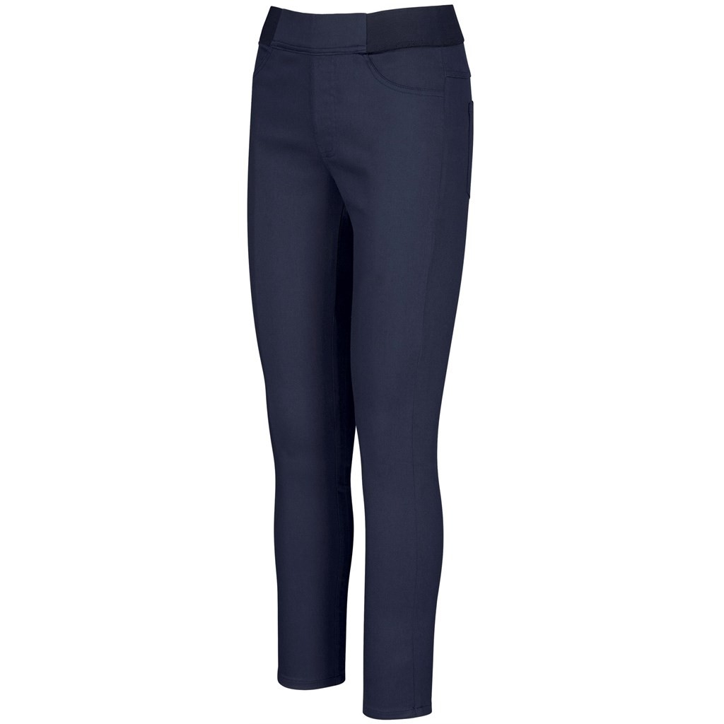 Ladies Sasha Stretch Pants - Navy