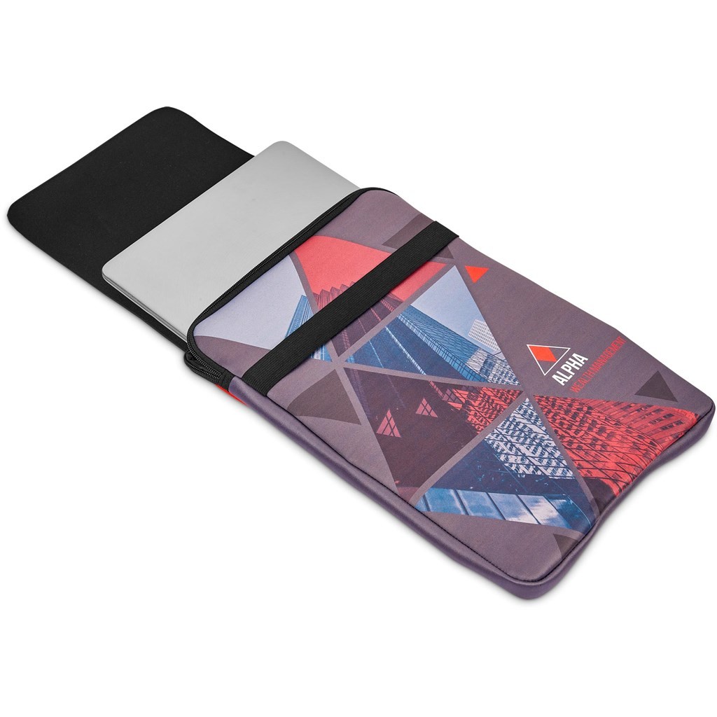 Pre-Printed Sample Hoppla Grotto Neoprene Laptop Sleeve with Mouse Pad – 13-14 inch