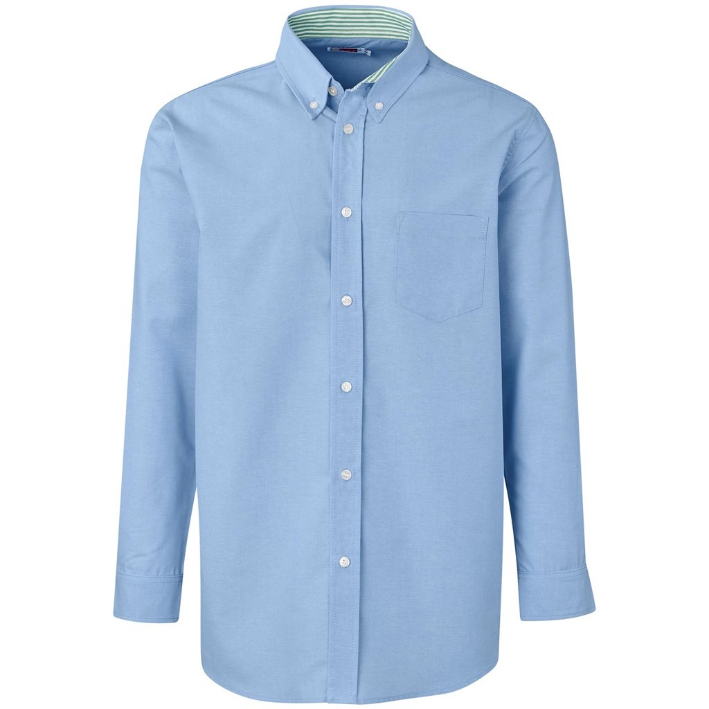 Mens Long Sleeve Aspen Shirt - Blue