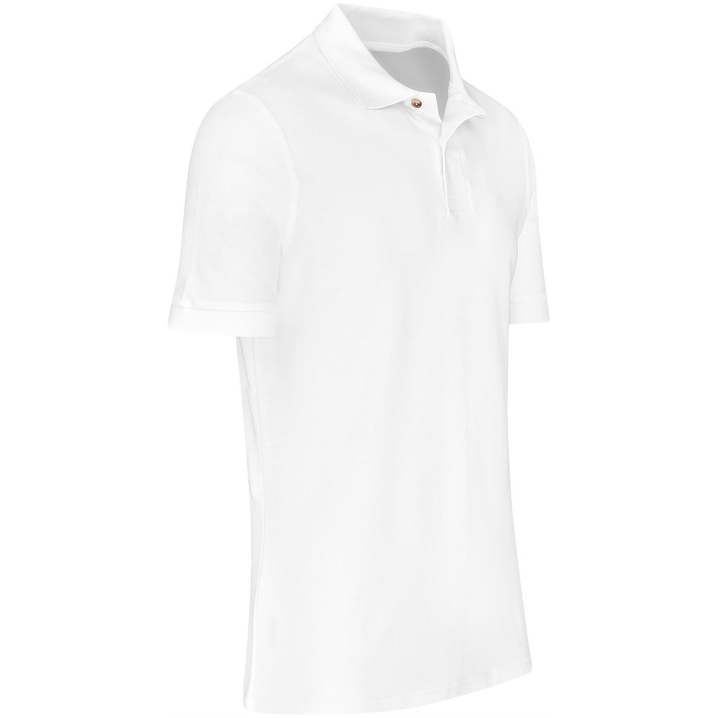 Mens Boston Golf Shirt - White