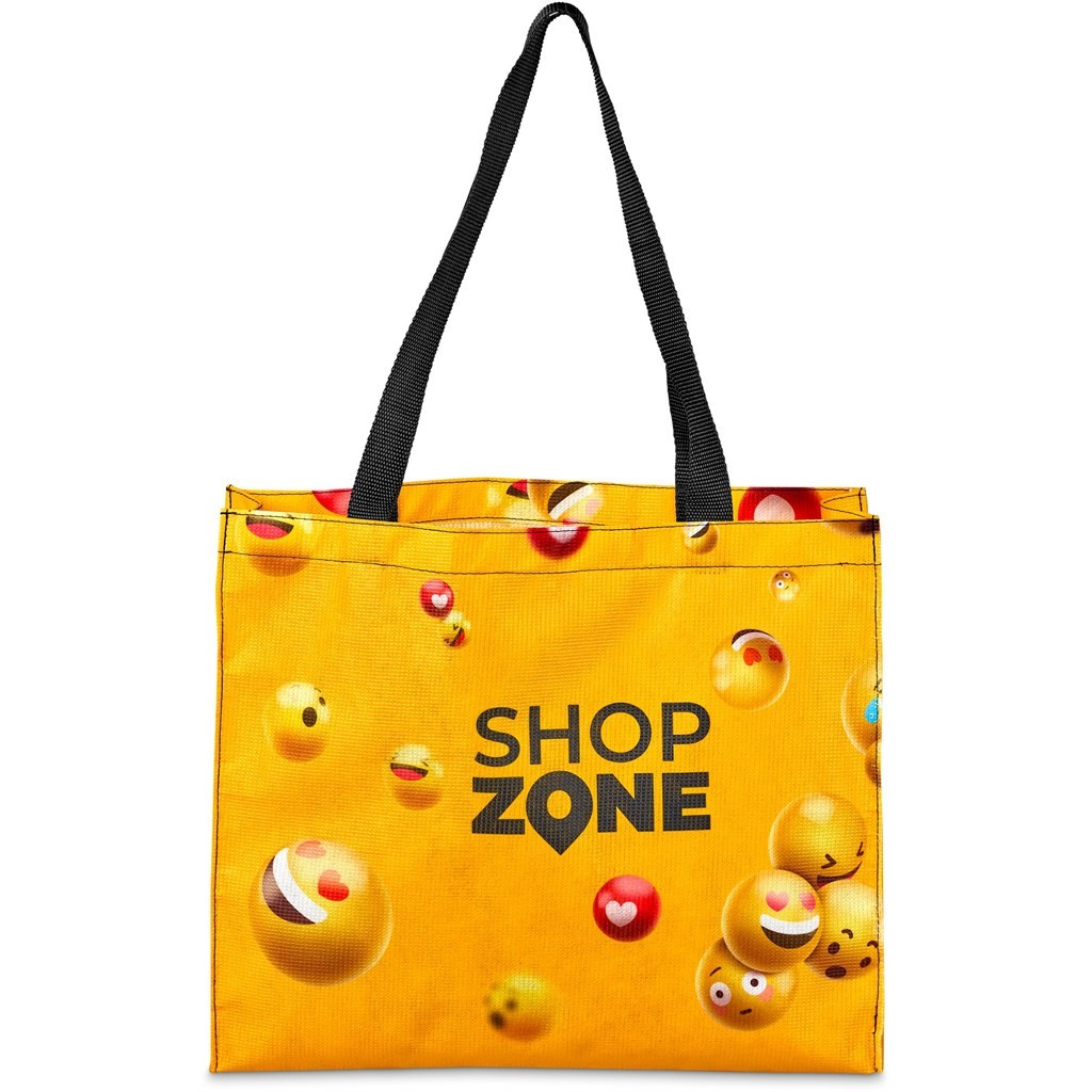 Pre-Printed Sample Hoppla Menlyn Recycled PET Stitch-Bond Shopper