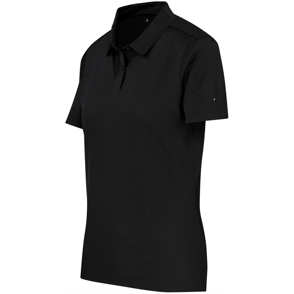 Ladies Alex Varga Questana Seamless Golf Shirt - Black